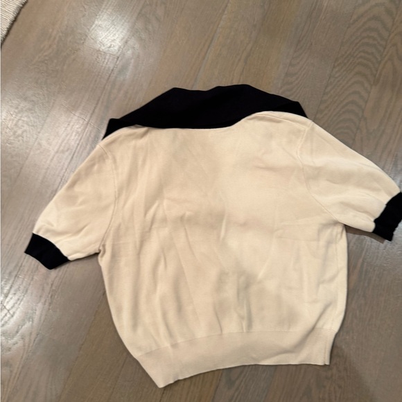 Commense Cream Ribbed Knit Top - Picture 8 of 9